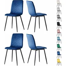 mcc direct Esszimmerstuhl Lexi Polyester royal-blau 4er Set