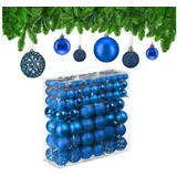Relaxdays Relaxdays, Christbaumschmuck, Weihnachtskugeln-Set (150 -teilig)