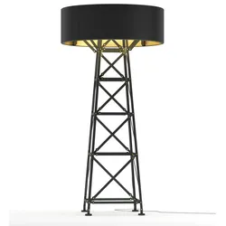 Construction Lamp Floor L, schwarz/ weiß