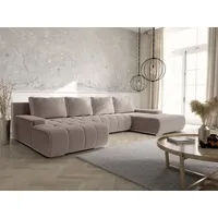 Fun Möbel Wohnlandschaft Sofa mit Schlaffunktion VOGAR Stoff Poso