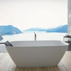 Hoesch Lasenia Oval-Badewanne 180 x 80 cm freistehend, Barrierefrei, flache Ausführung