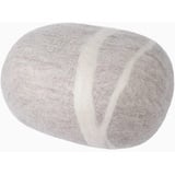 myfelt Béla - Filz Kieselstein, Meditationskissen, Yogakissen, Dekokissen, Pouf, beige rund - Größe XL