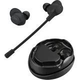 JLAB Work Buds True Wireless Earbuds Black Bluetooth In-Ear-Kopfhörer, Abnehmbares Mikrofon, mit Geräuschunterdrückung, 10 h, Kabellos, Kopfhörer Schwarz