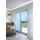 K-HOME Klebe-Plissee Como 80 x 210 cm Iceblau