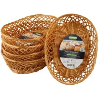 KESPER | Brot- und Obstkorb, 5er Pack, Material: Kunststoffgeflecht,