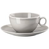 Thomas Porzellan Tasse Loft Colour Moon Grey Kombitasse 2tlg., Porzellan grau