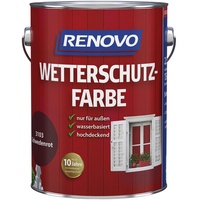 RENOVO Wetterschutzfarbe seidenglänzend, schwedenrot