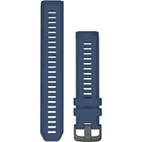 Garmin Instinct 2 Ersatzarmband 22 mm, Edelstahl, Silikon), Uhrenarmband, blau
