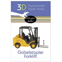 Fridolin 3D Papiermodell - Gabelstapler