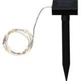 StarTrading LED Lichterkette Dew Drop 5 m Silber warmweiß