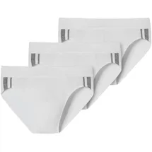 SCHIESSER 95/5 Rio-Slips Organic Cotton Streifen 3er Pack weiß L 3er Pack
