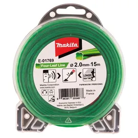 Makita Mähfaden Four Leaf 2,0 mm x 15 m grün