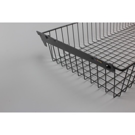 diy element-system gmbh Drahtkorb H.120mm B.800mm T.350mm weißalu.m.2 Trägern
