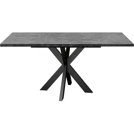 Mäusbacher Ausziehtisch 90 x 73 x 90 cm grau/schwarz