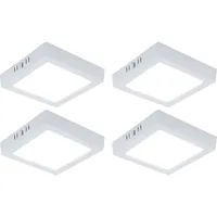 V-Tac LED Aufbaupanel Deckenlampe Deckenleuchte Wohnzimmerlampe Flurleuchte, Kunststoff weiß