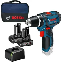 Bosch GSR 12V-15 inkl. 2 x 4,0 Ah + Softbag