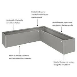 Biohort Belvedere Mini L200 201 x 201 x 45 cm quarzgrau-metallic