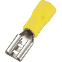 TRU Components 1572133 Flachsteckhülse Steckbreite: 6.4 mm Steckdicke: 0.8