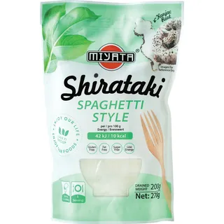Miyata Shirataki Spaghetti Nudeln aus Konjakmehl, ATG 200 g