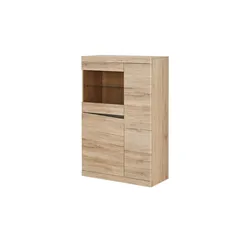 Highboard ¦ holzfarben ¦ Maße (cm): B: 86 H: 131 T: 40