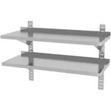 HENDI Wandregal 100 x 40 x 60 cm Edelstahl
