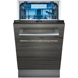 Siemens SR65YX11ME iQ500 Smarter Geschirrspüler Vollintegriert, 45 cm breit, Besteckschublade, Zeolith Trocknen, varioSpeed Plus on demand der Spül-Turbo, intensivZone mit starkem Sprühdruck, Schwarz