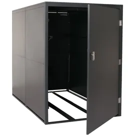Proregal Fahrradgarage 2er 160x113x209cm abschließbar Metall Anthrazit