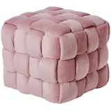 Jahnke Hocker WEB ART S Samt 50 x 43 x 50 cm Rosa