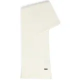Boss Schal Albas Knitted Scarf Open White