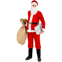 tectake® Herrenkostüm Weihnachtsmann