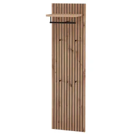 VOLEO Garderobenpaneel 42x151x30 cm Eiche