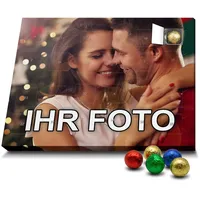 printplanet - Adventskalender mit eigenem Foto Bedrucken Lassen - Weihnachtskalender mit Schokolade - 2024