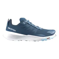 Salomon Patrol für Frauen Trail Running Schuh, Legion Blue/White/Yucca, 9 - 41 1/3 EU