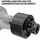 Wiltec Wiltec, Zapfwellen Freilaufkupplung 201mm, 1 3/8" AG u. IG PTO-Shaft Vielkeilwelle mit 6 Zähnen, max. 2400Nm