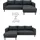 TRENDMANUFAKTUR Ecksofa Amazing II Cord 2-Sitzer Grau