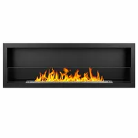 Divina Fire FURORE 150 Wandkamin mit Bioethanol-Antrieb, 150 x 45 cm