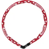 ABUS Steel-O-Chain 4804C Kettenschloss rot, Zahlenkombination (87499)