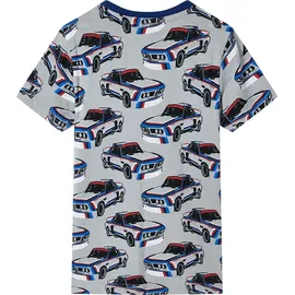 vidaXL Kinderpyjama mit Kurzen Ärmeln Grau 92