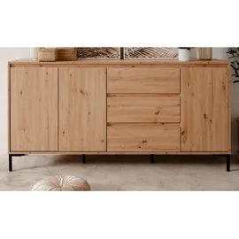 furn.design Sideboard in Eiche Artisan Optik, Kommode Anrichte für Wohnzimmer Kommoden & Sideboards, Sideboards