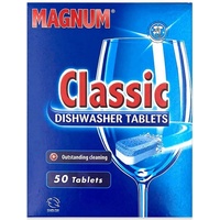 Magnum Classic Spülmaschinentabs 250 St, ALL IN 1 TABS, Geschirrspültabs Spülmaschinentabs (Spülmaschinentabs ohne Folie, [250-St. Sparset, Geschirrspültabs, Geschirrreinigertabs, Spültabs Spülmaschine Phosphatfrei, ohne Folie, Wasserlösliche Folie)