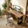 Homcom Schreibtisch Eiche / Beige