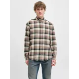 JACK & JONES Langarmhemd »JJECLASSIC FLANNEL CHECK SHIRT LS SN« Jack & Jones Otter
