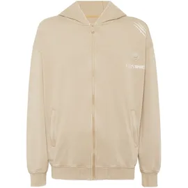 Plein Sport Kapuzen-Sweatjacke Beige L