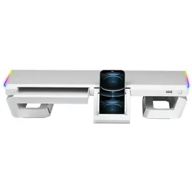 Mars Gaming MGS-ONE Monitorständer Weiß USB für PC