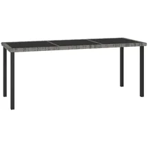 vidaXL Garten-Esstisch 180 x 70 x 73 cm Grau