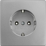 Siemens DELTA style Schuko-Steckdose Abdeckungsplatte, platinmetallic (5UB1853-1)