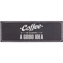 Primaflor Primaflor-Ideen in Textil Küchenläufer »GOOD IDEA, Made in Belgium« rechteckig 6,5 mm Höhe mit Schriftzug, rutschhemmend, waschbar, Küche, schwarz