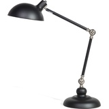 Beliani Schreibtischlampe schwarz 80 cm rund MERAMEC