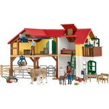 Schleich 42407 - Farm World, Bauernhaus mit Stall und Tieren