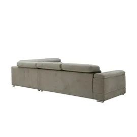 Uno Ecksofa Mikrofaser , grau , Maße (cm): B: H: 72 T: 211.0